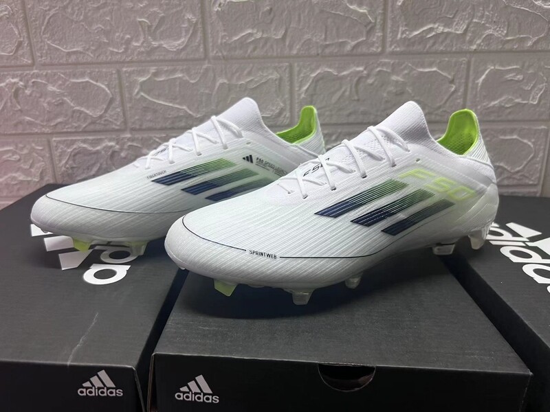 Adidas F50 White and Black Soccer Boot