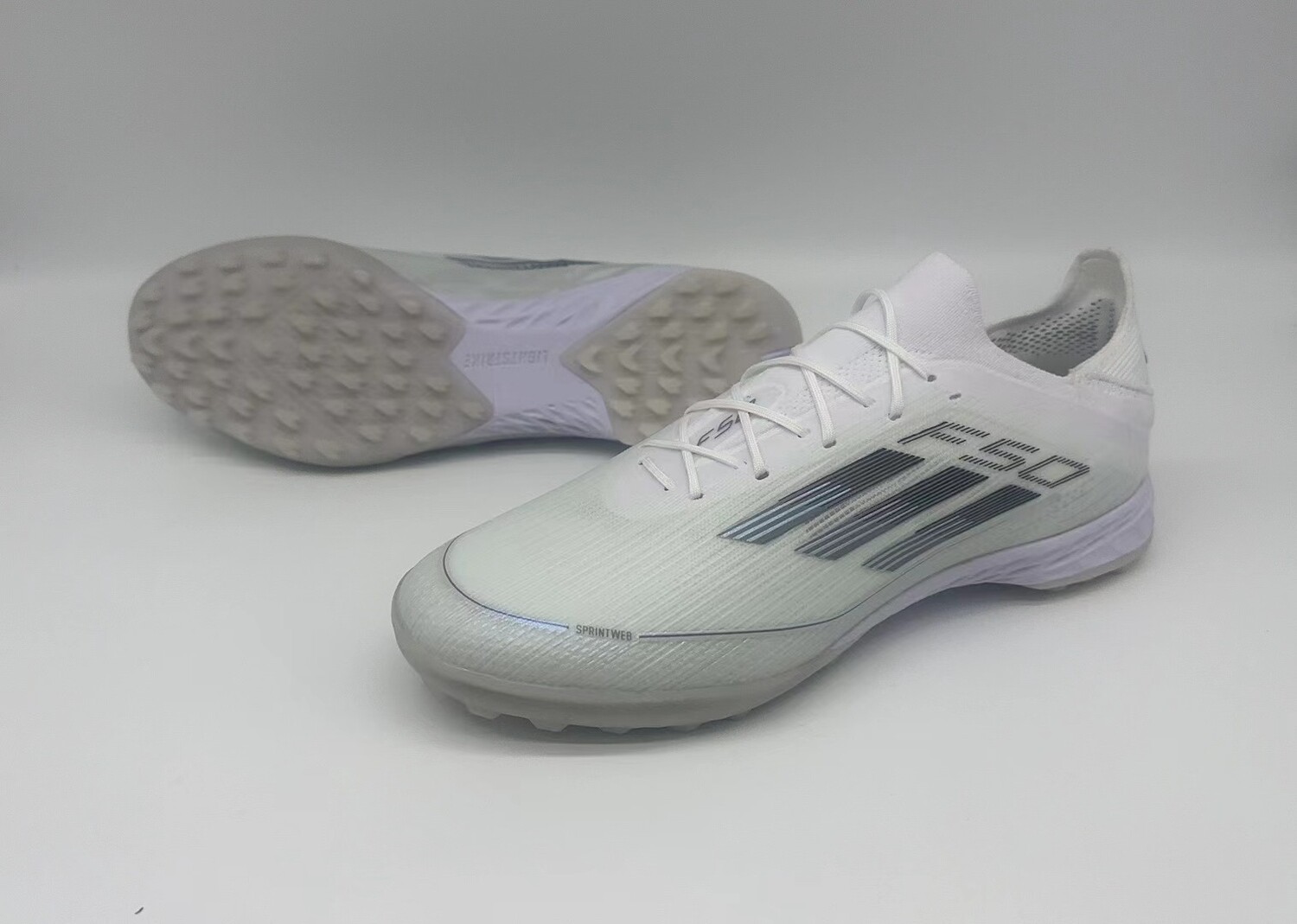 Adidas F50 White and Black Soccer Boot