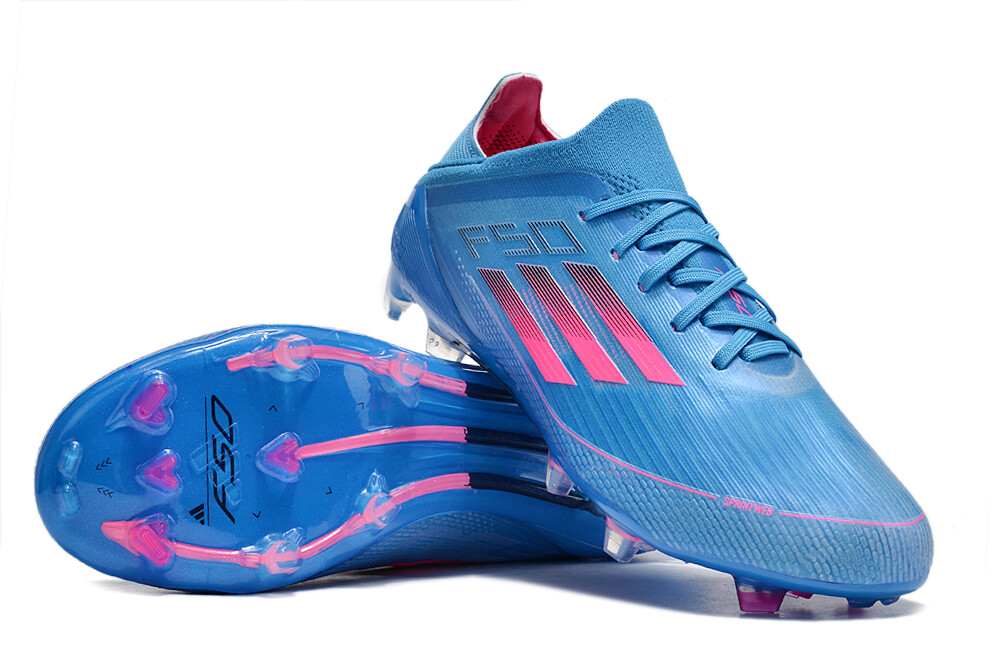 Adidas F50 Blue and Pink Soccer Boot