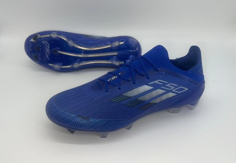 Adidas F50 Blue and Silver Soccer Boot