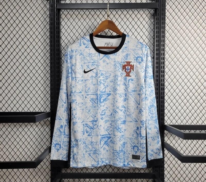 Portugal Away Long Sleeve Fan Jersey