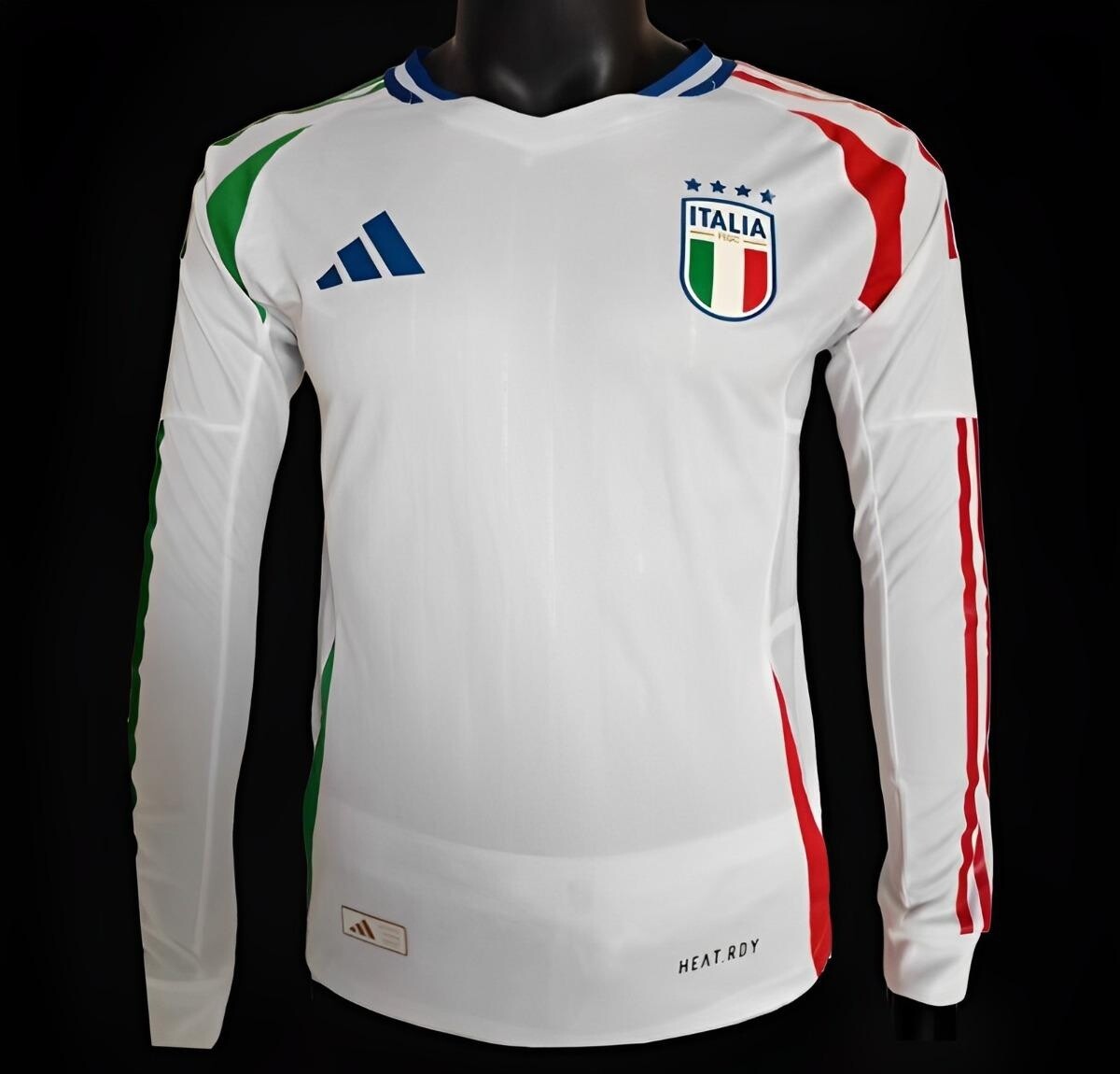 Italy Away Long Sleeve Player Jersey