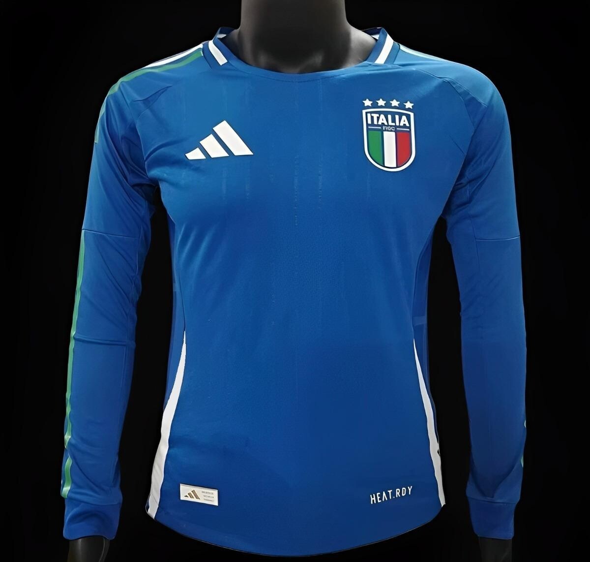 Italy Home Long Sleeve Player Jersey