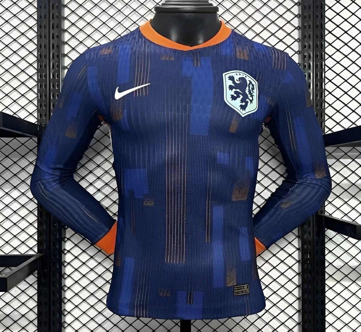 Netherlands Away Long Sleeve Player Jersey