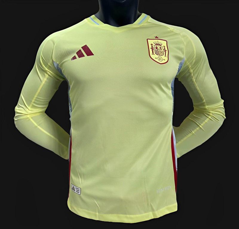 Spain Away Long Sleeve Player Jersey