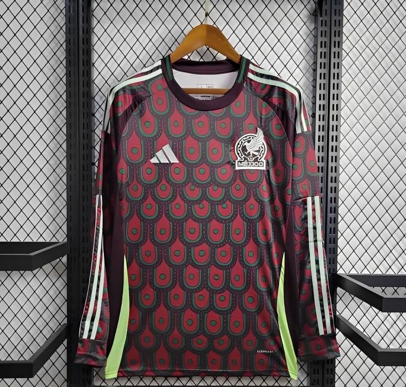 Mexico Away Long Sleeve Fan Jersey