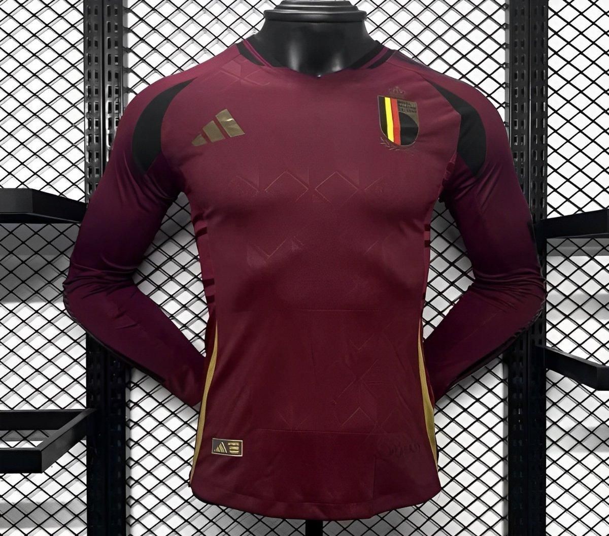 Belgium Home Long Sleeve Player Jersey