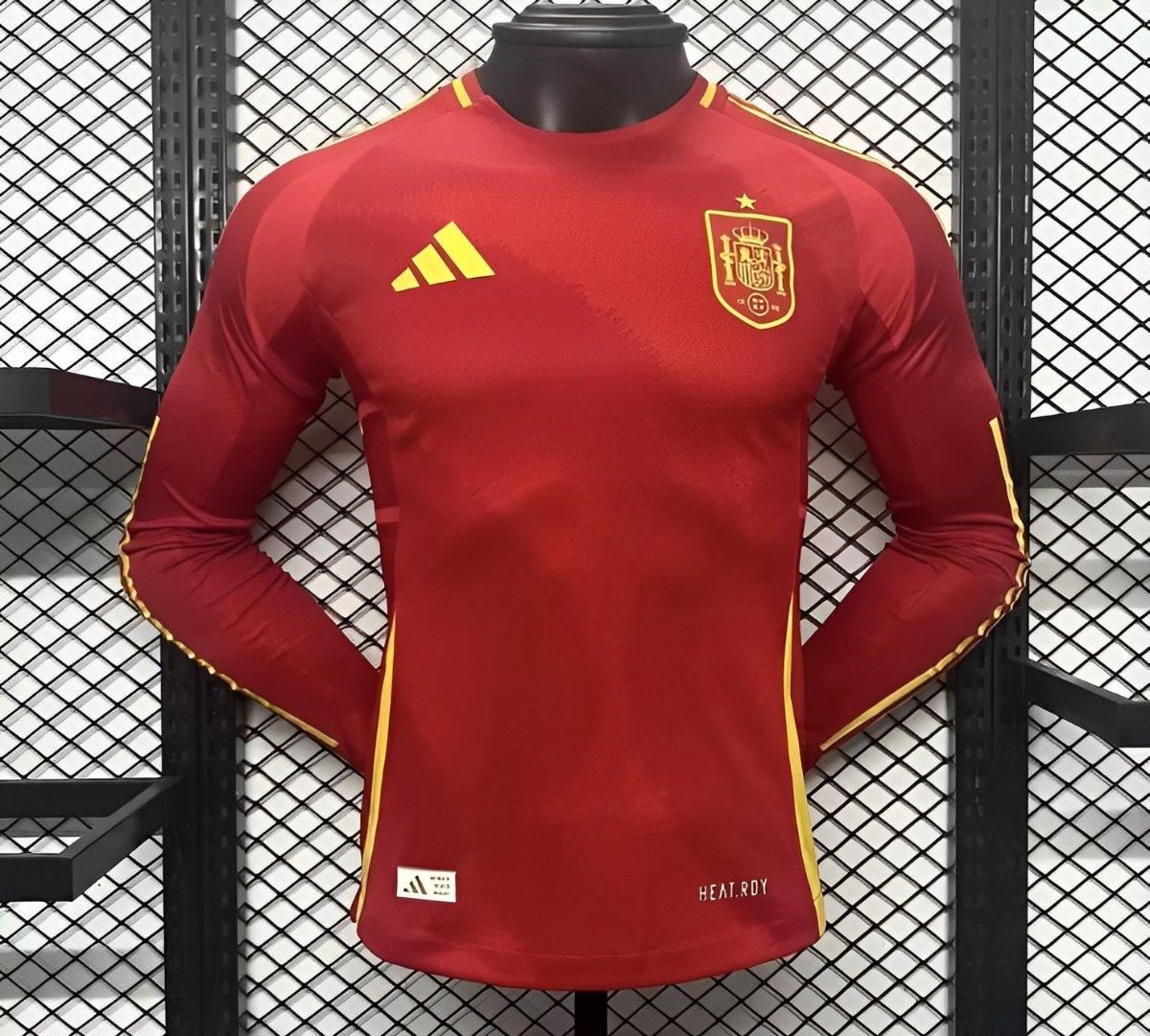 Spain Home Long Sleeve Player Jersey