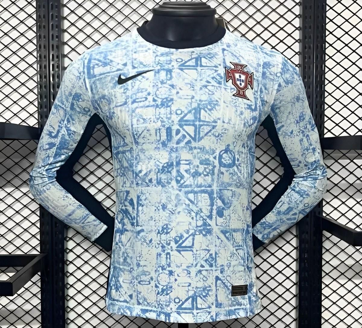 Portugal Away Long Sleeve Player Jersey
