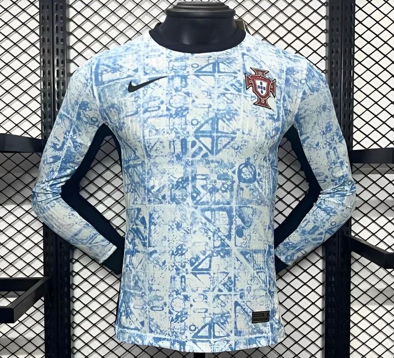 Portugal Away Long Sleeve Player Jersey