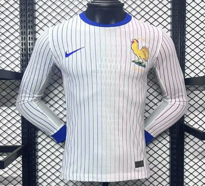 France Away Long Sleeve Player Jersey