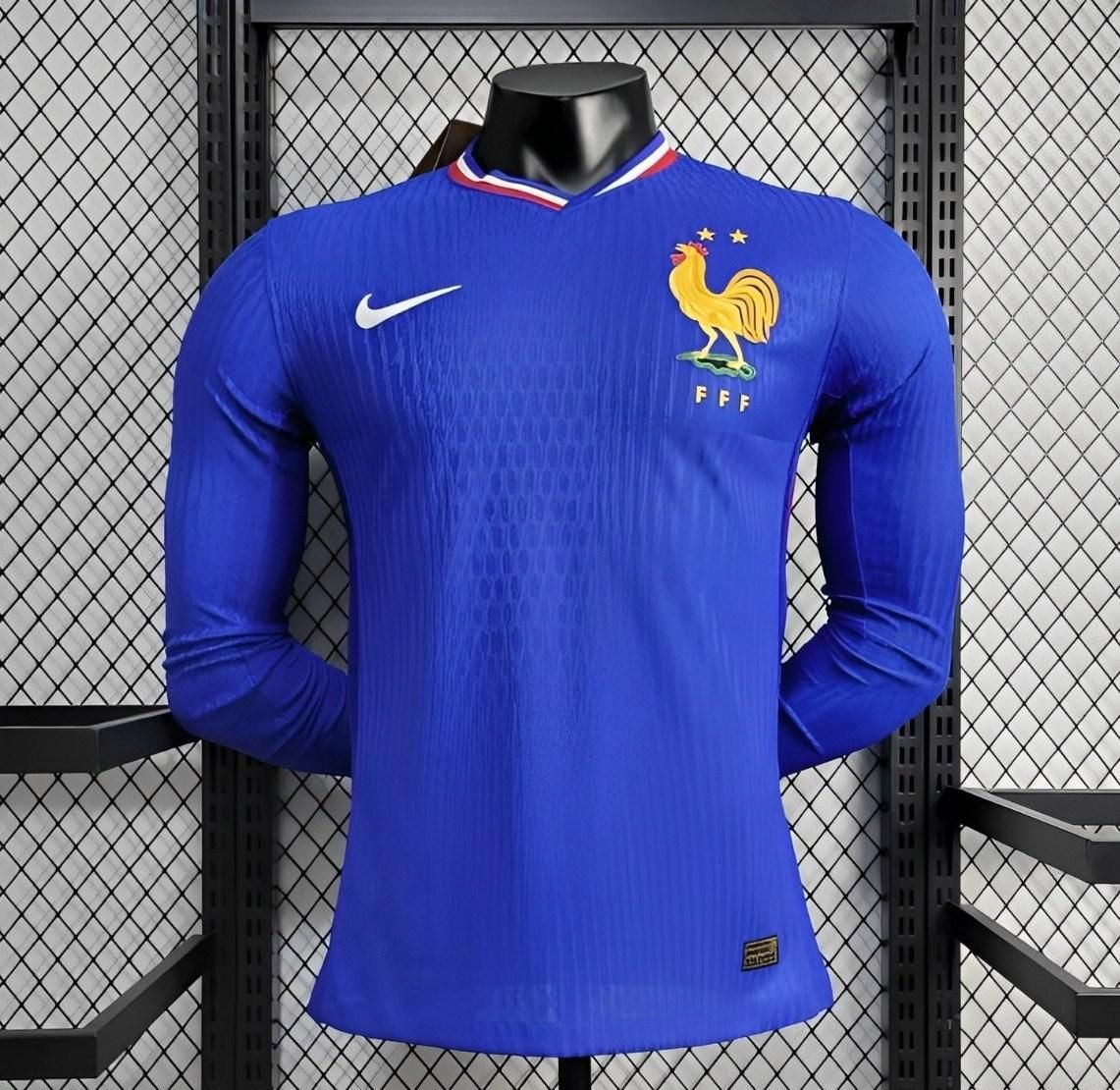 France Home Long Sleeve Player Jersey