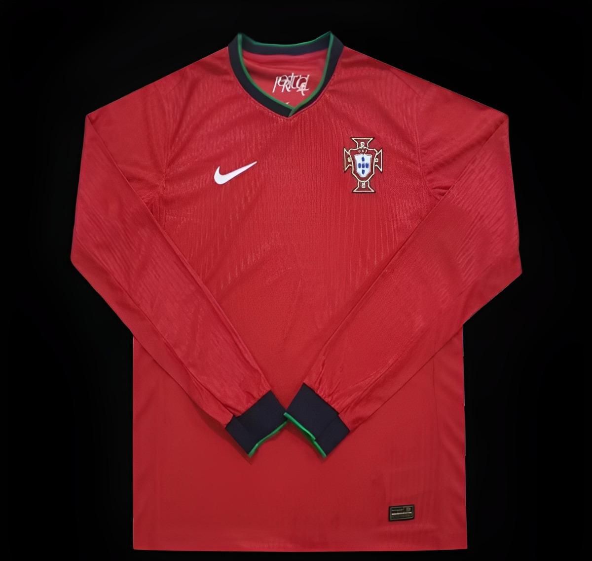 Portugal Home Long Sleeve Fan Jersey