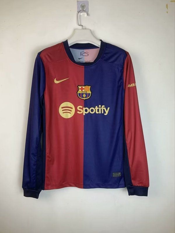 Barcelona Home Long Sleeve Fan Jersey