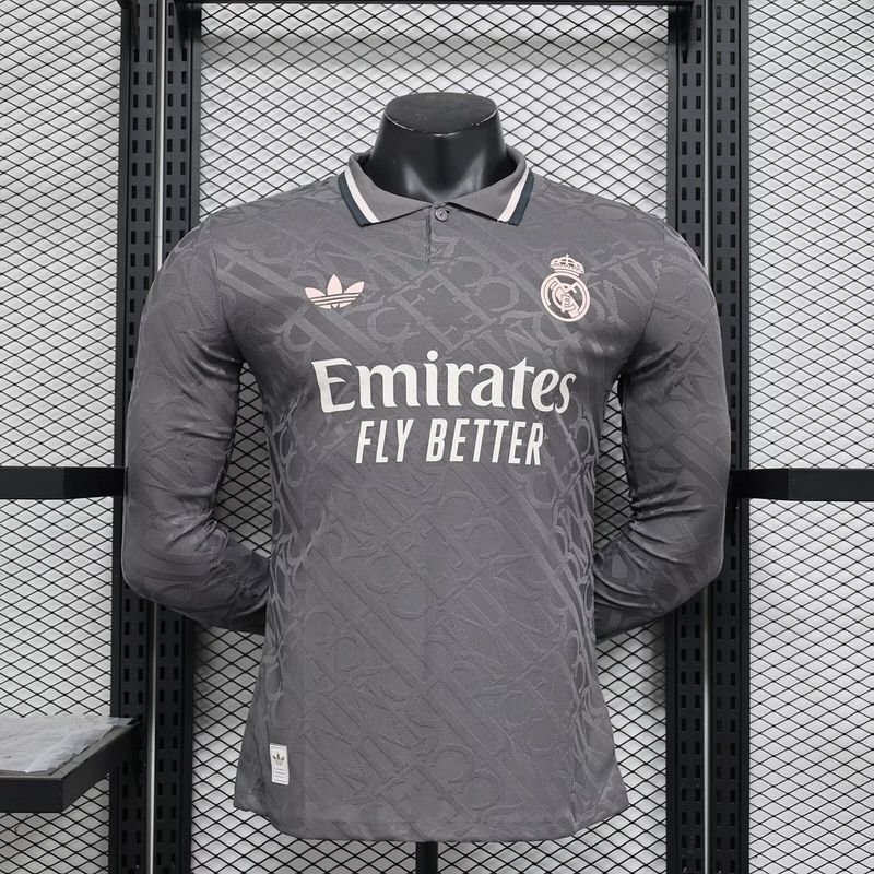 Real Madrid Third Long Sleeve Player Jersey