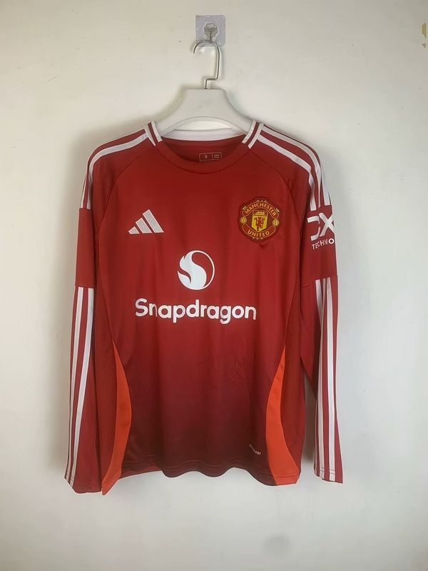 Man United Home Long Sleeve Fan Jersey
