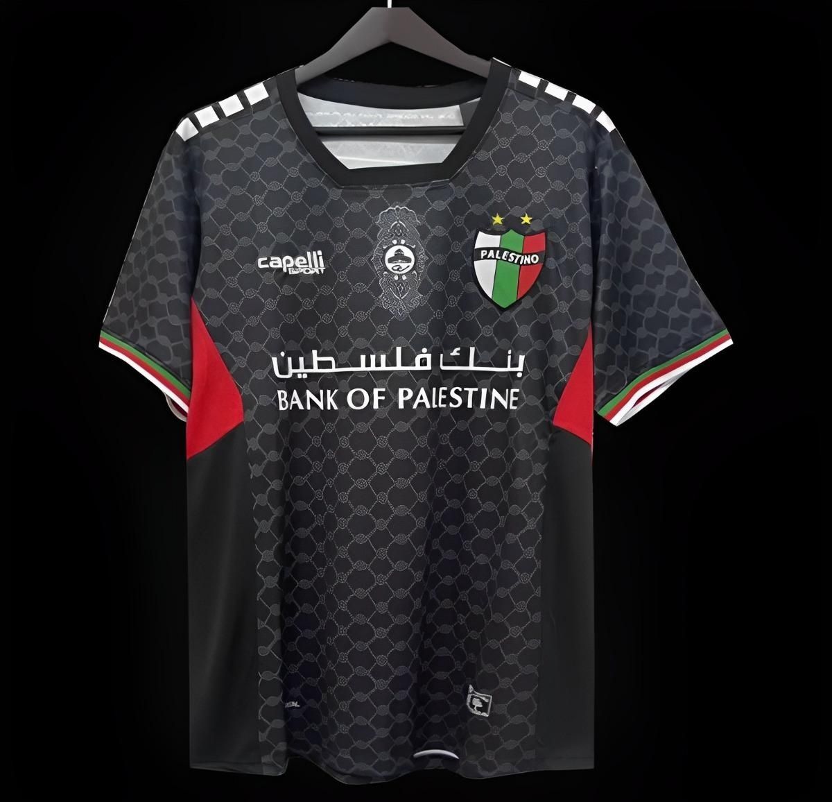 Palestine Black and Red Keffiyeh Stadium Jerseys