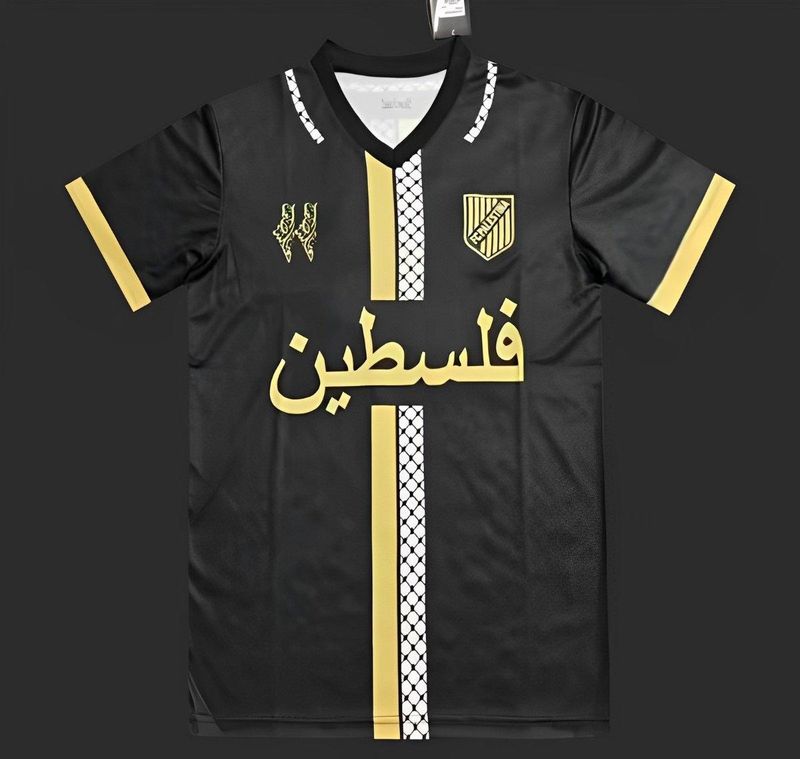 Palestine Black and Gold Keffiyeh Stadium Jerseys