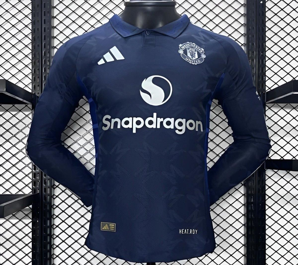 Man United Away Long Sleeve Player Jersey