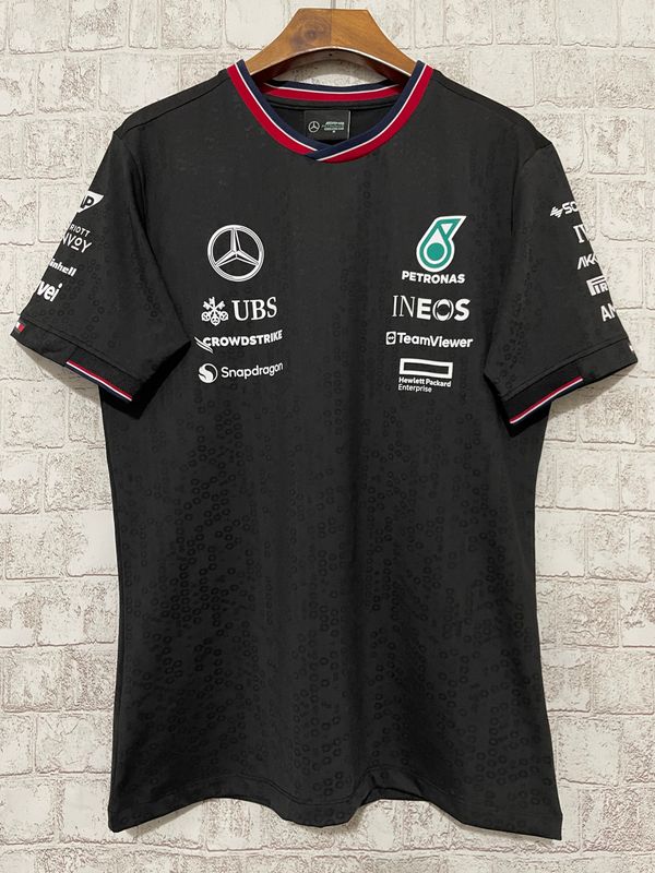 Mercedes Black Crew Neck Racing Suit
