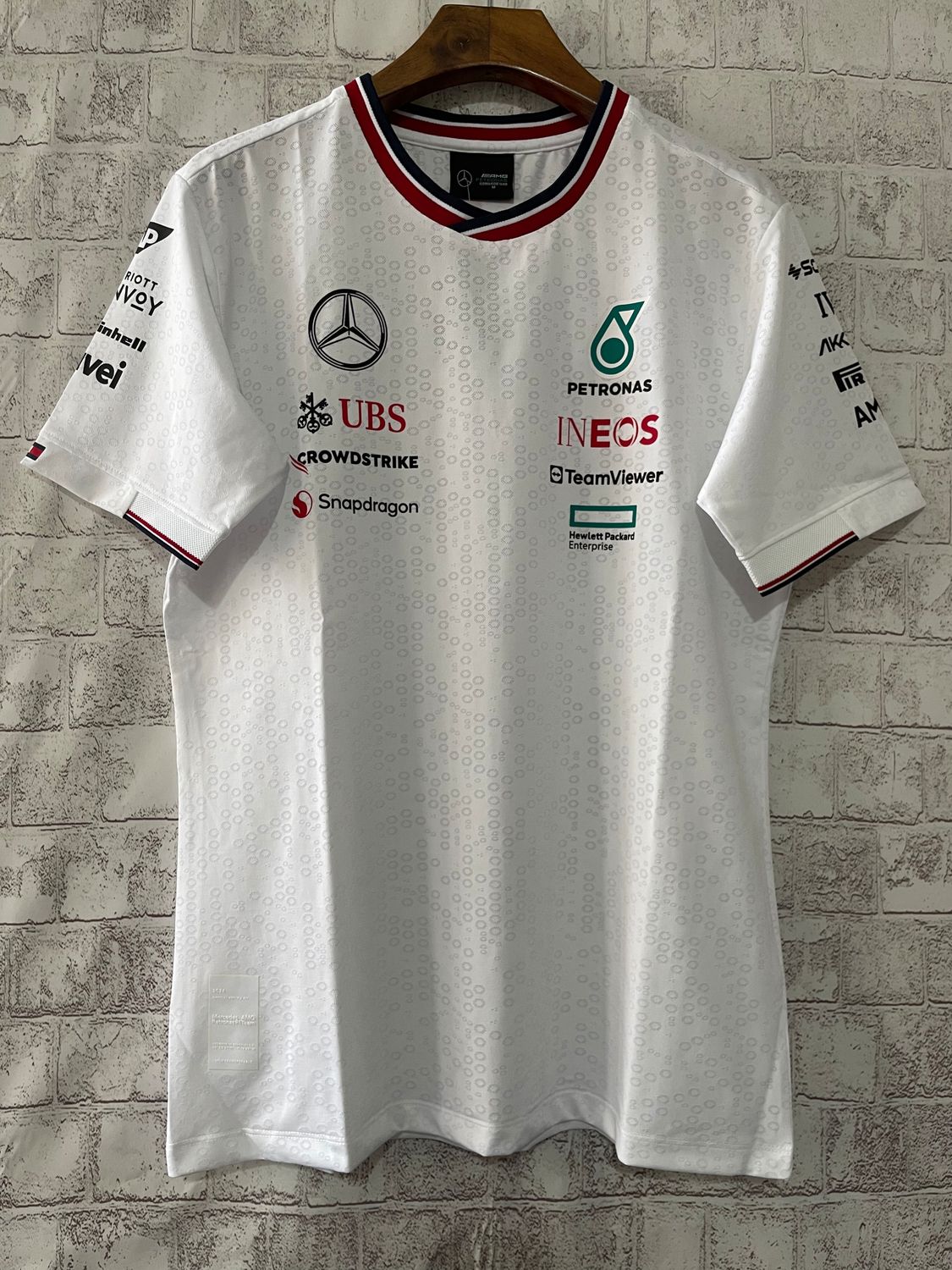 Mercedes White Crewneck Racing Suit 