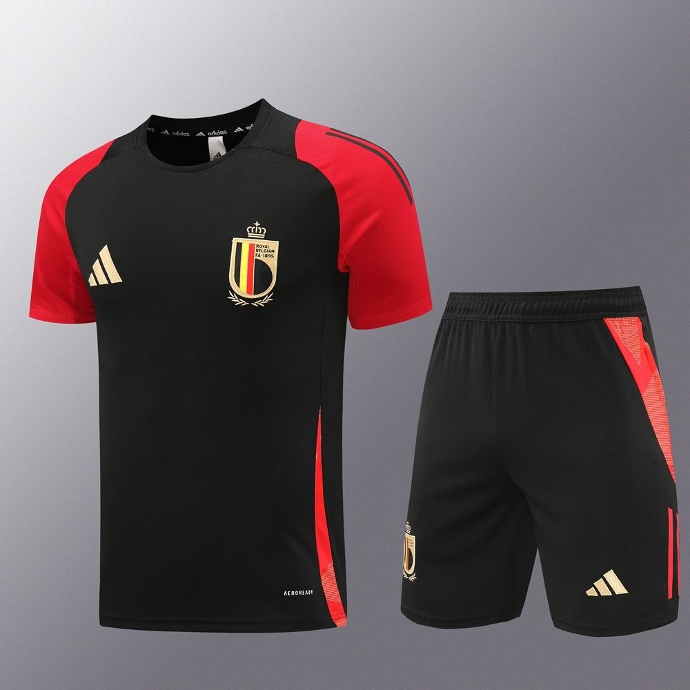 Belgium Black and Red Short Sleeve Training Set
