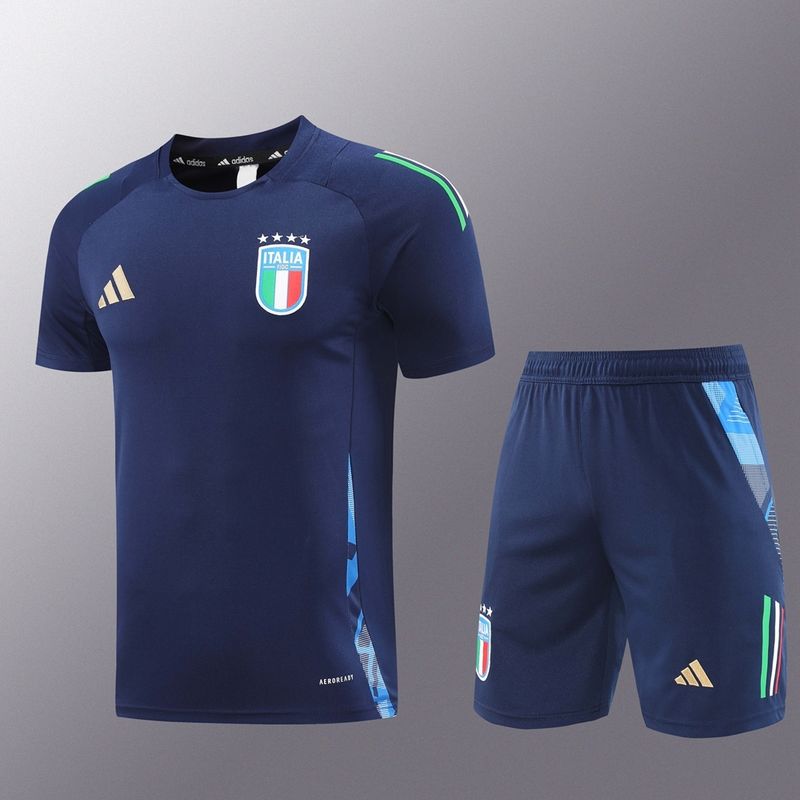 Italy Navy Short Sleeve Training Set