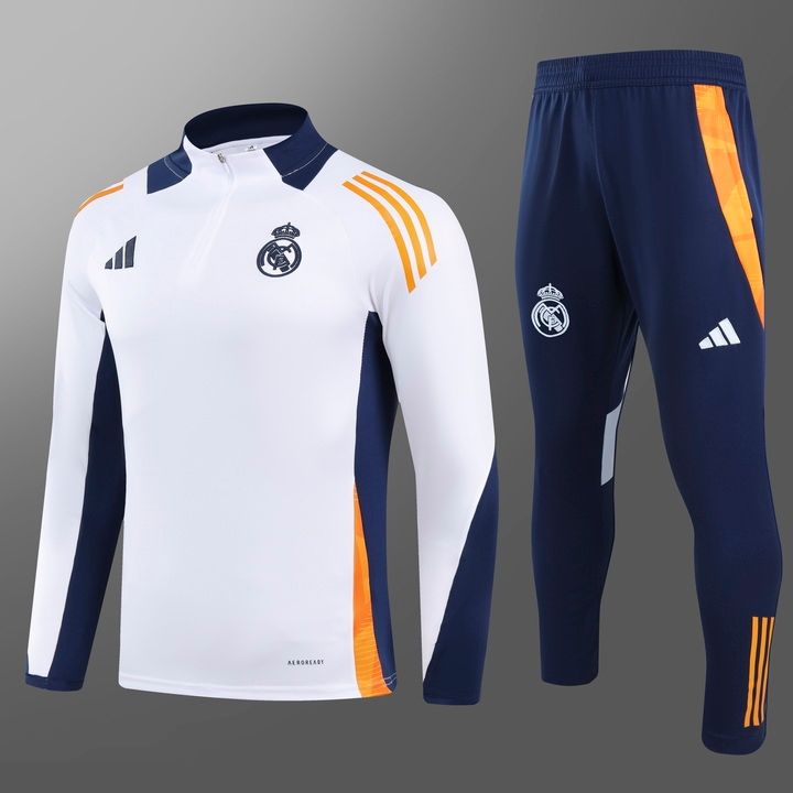 Real Madrid White, Navy and Orange Training Set 