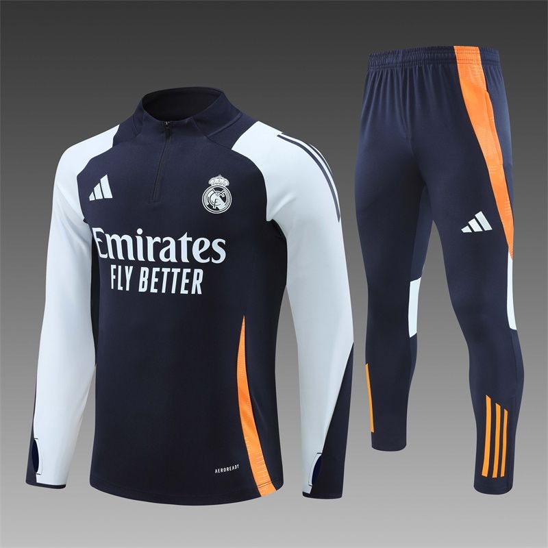 Real Madrid Navy, White and Orange Training Set 