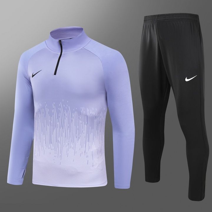 Nike Lilac and Black Long Sleeve Training Set