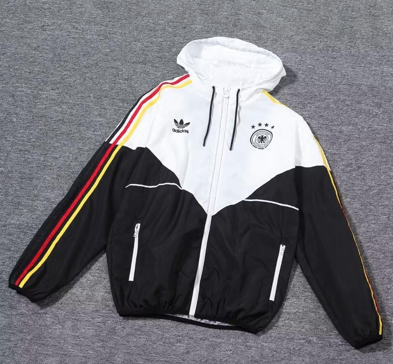 Germany Black and White Windbreaker