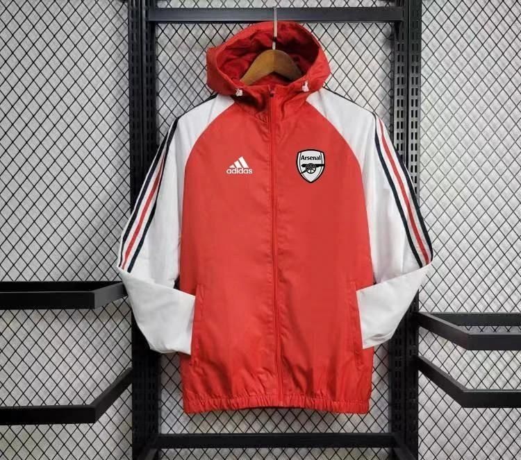 Arsenal Red and White Windbreaker 