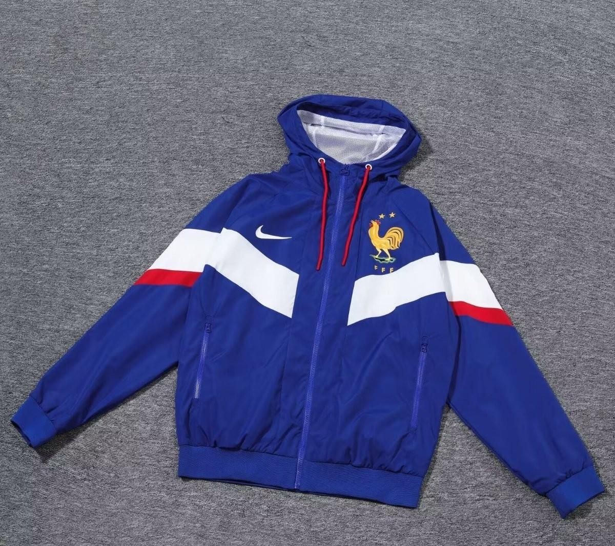 France Blue and White Windbreaker