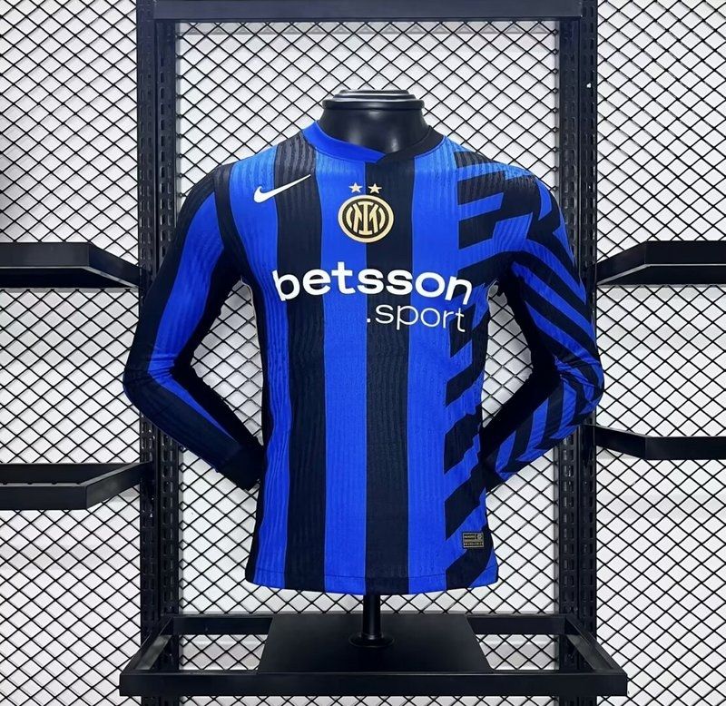 Inter Milan Home Long Sleeve Player Jersey