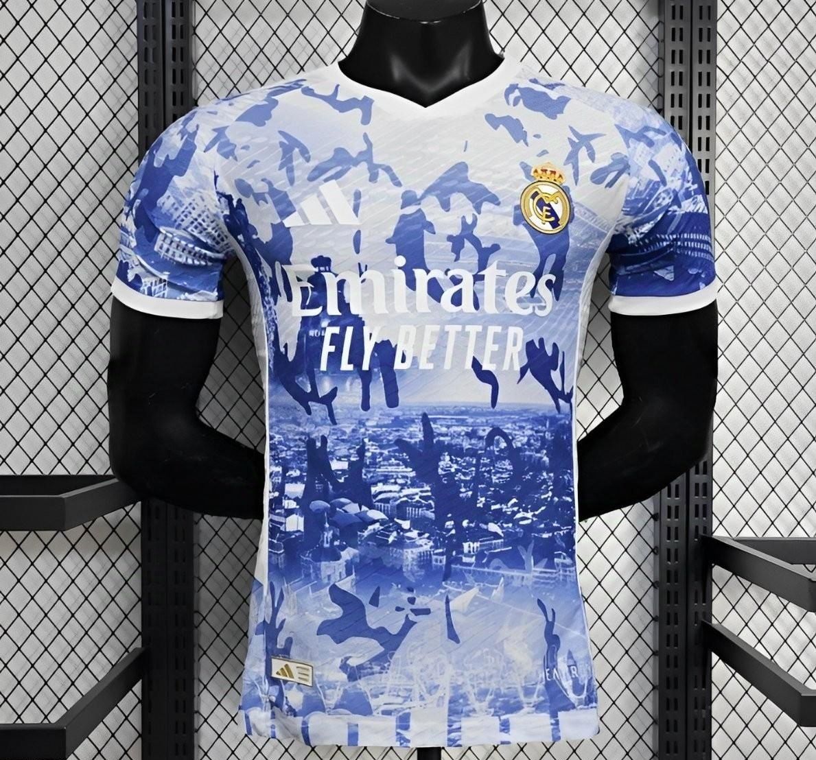 Real Madrid White and Blue Special Vapor Jersey