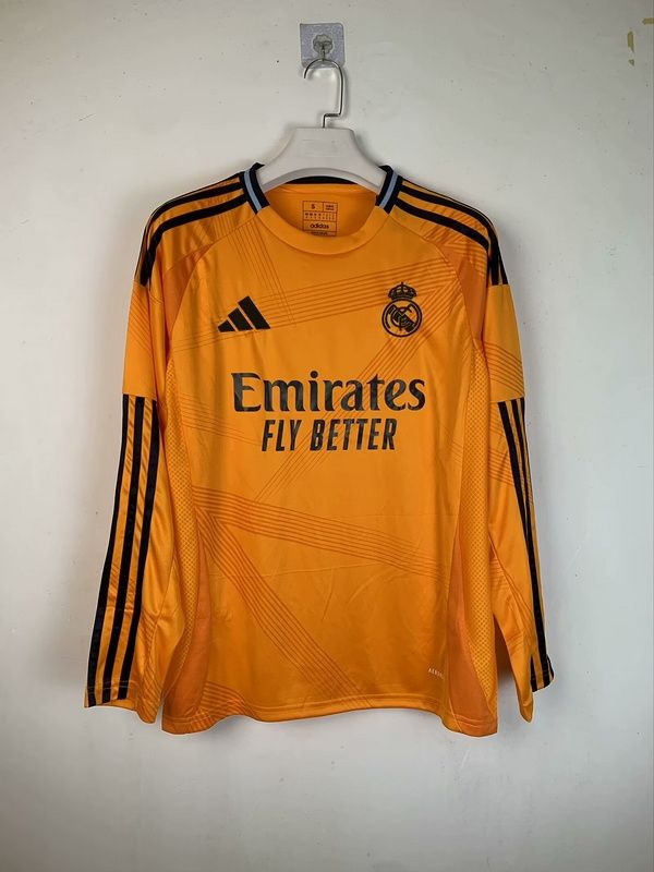 Real Madrid Away Long Sleeve Fan Jersey