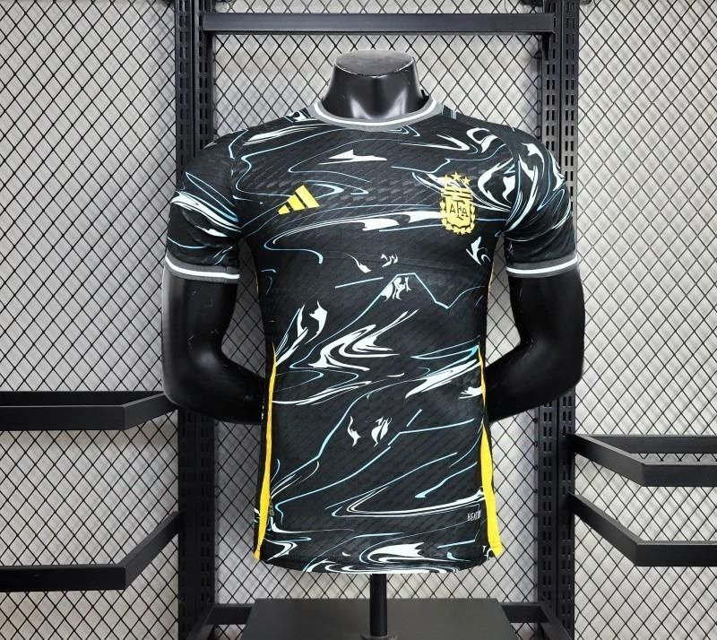 Argentina Black Wavy Special Vapor Jersey