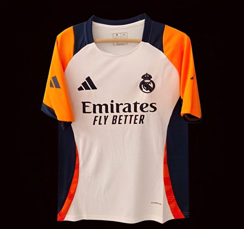 Real Madrid White, Orange and Navy Special Jersey