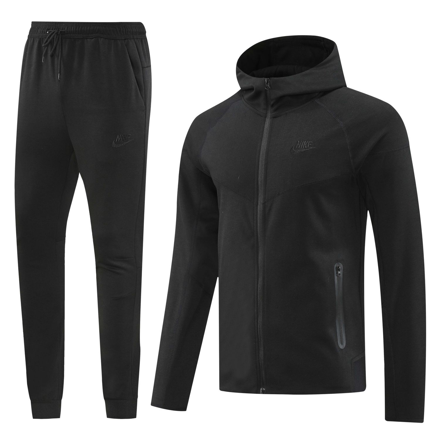 Nike Black Hooded Tracksuit Set