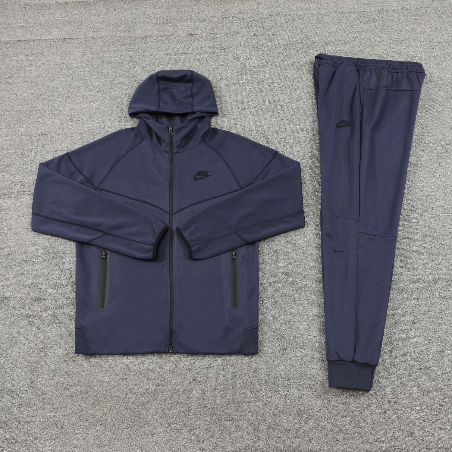 Nike Grey Hooded Tracksuit Set