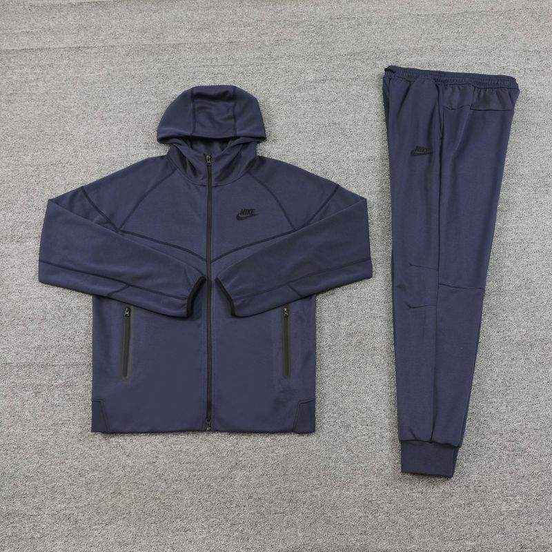 Nike Grey Hooded Tracksuit Set