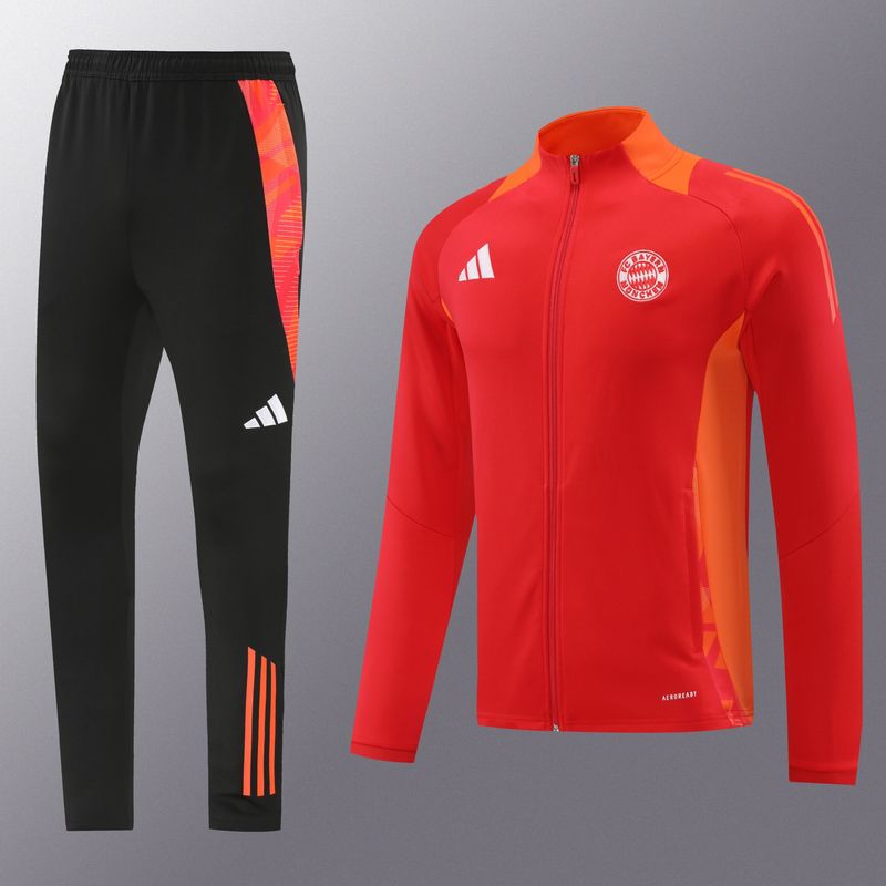 Bayern Munich Red and Black Tracksuit Set