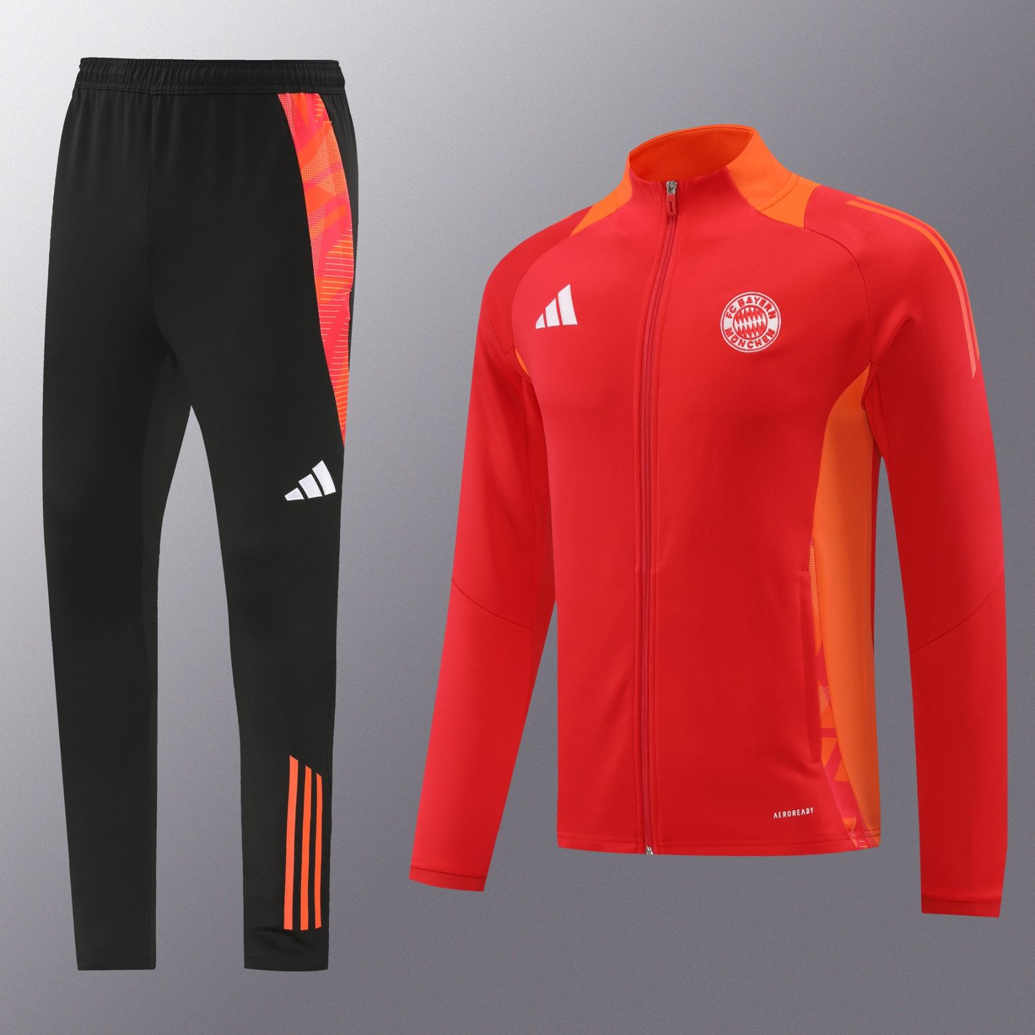 Bayern Munich Red and Black Tracksuit Set