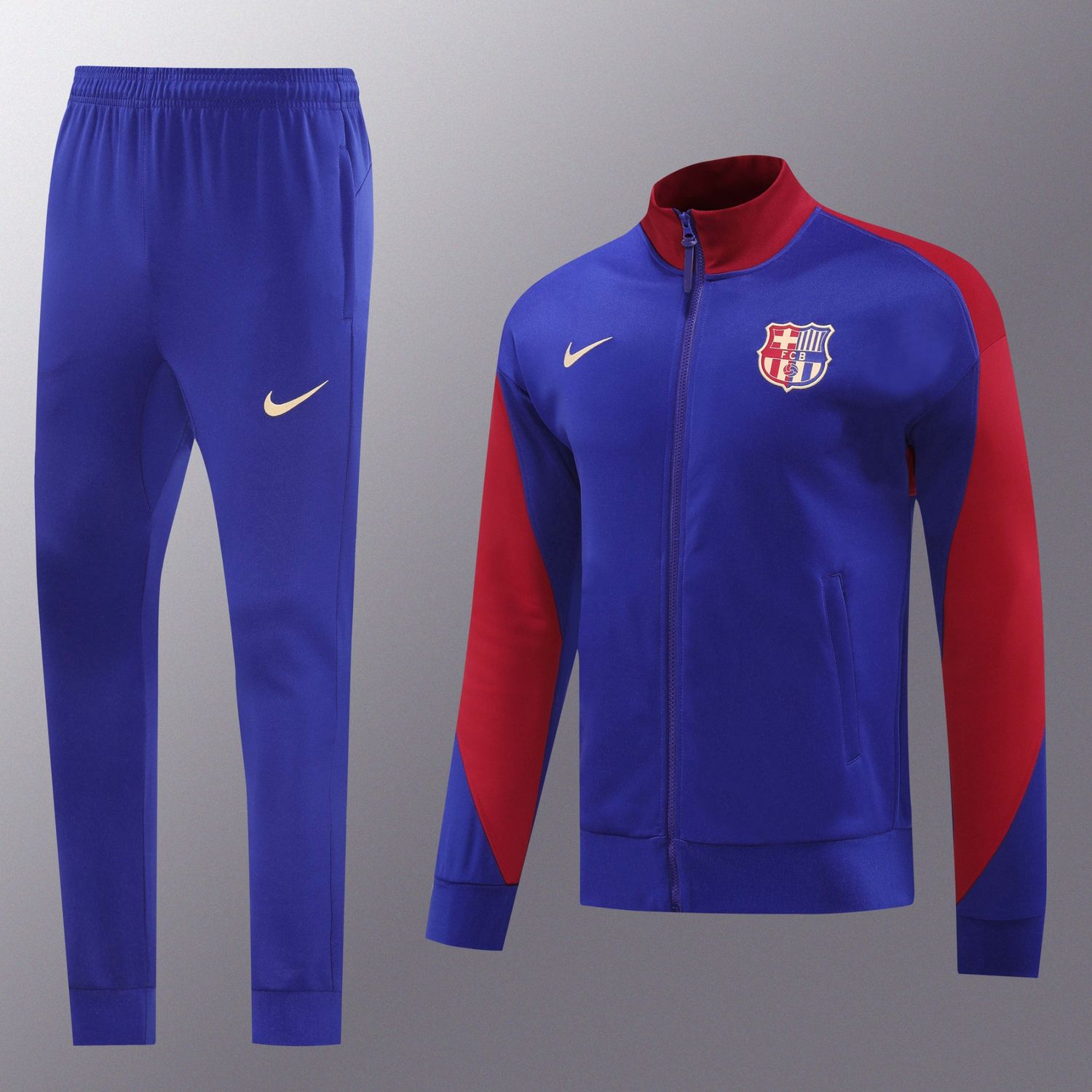 Barcelona Blue and Red Tracksuit Set