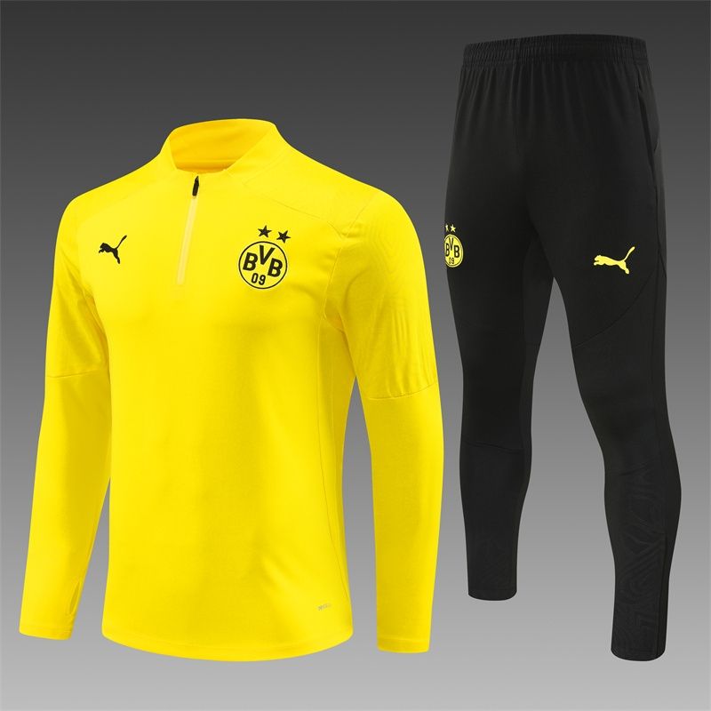 Dortmund Yellow and Black Long Sleeve Training Set 