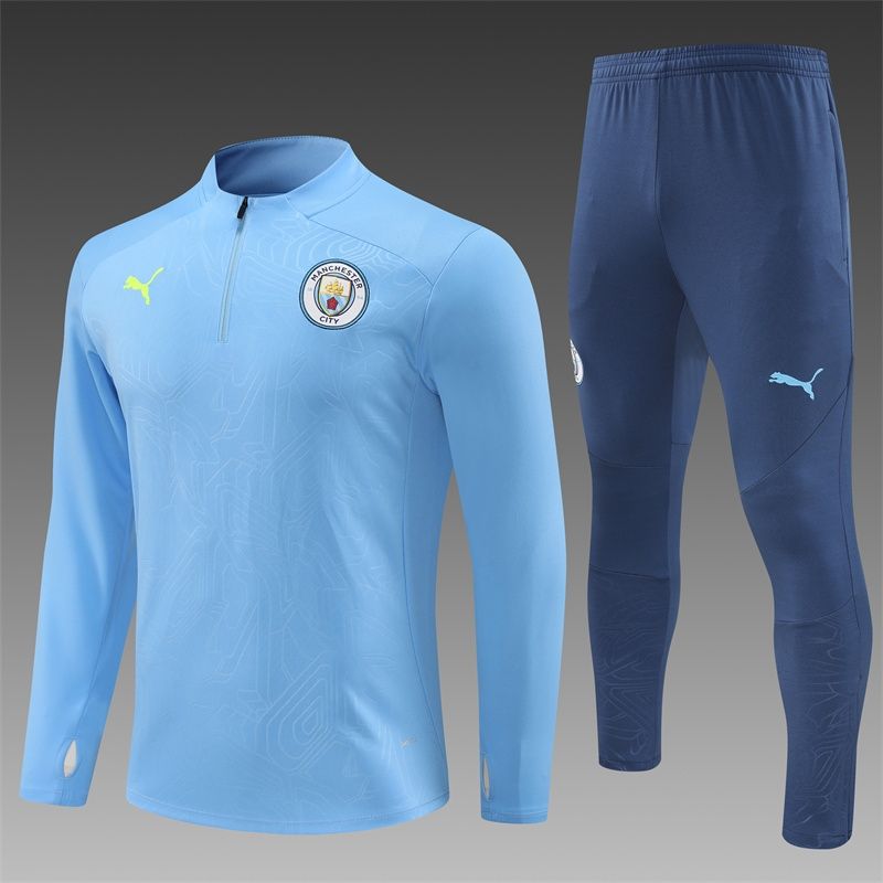 Manchester City Blue Long Sleeve Training Set 