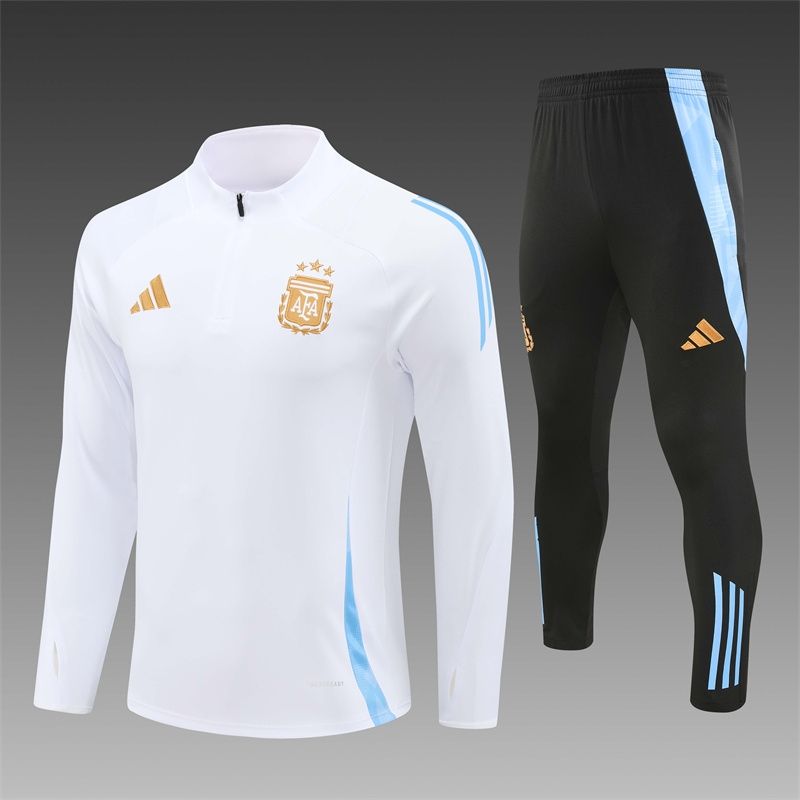 Argentina White, Black and Blue Long Sleeve Training Set