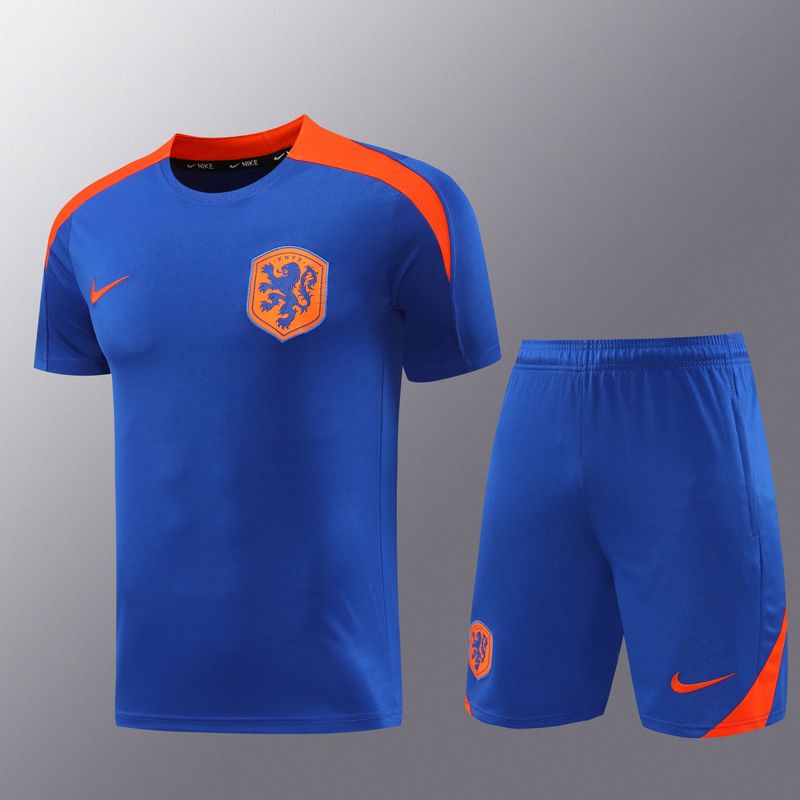 Netherlands Blue and Orange Short Sleeve Training Set