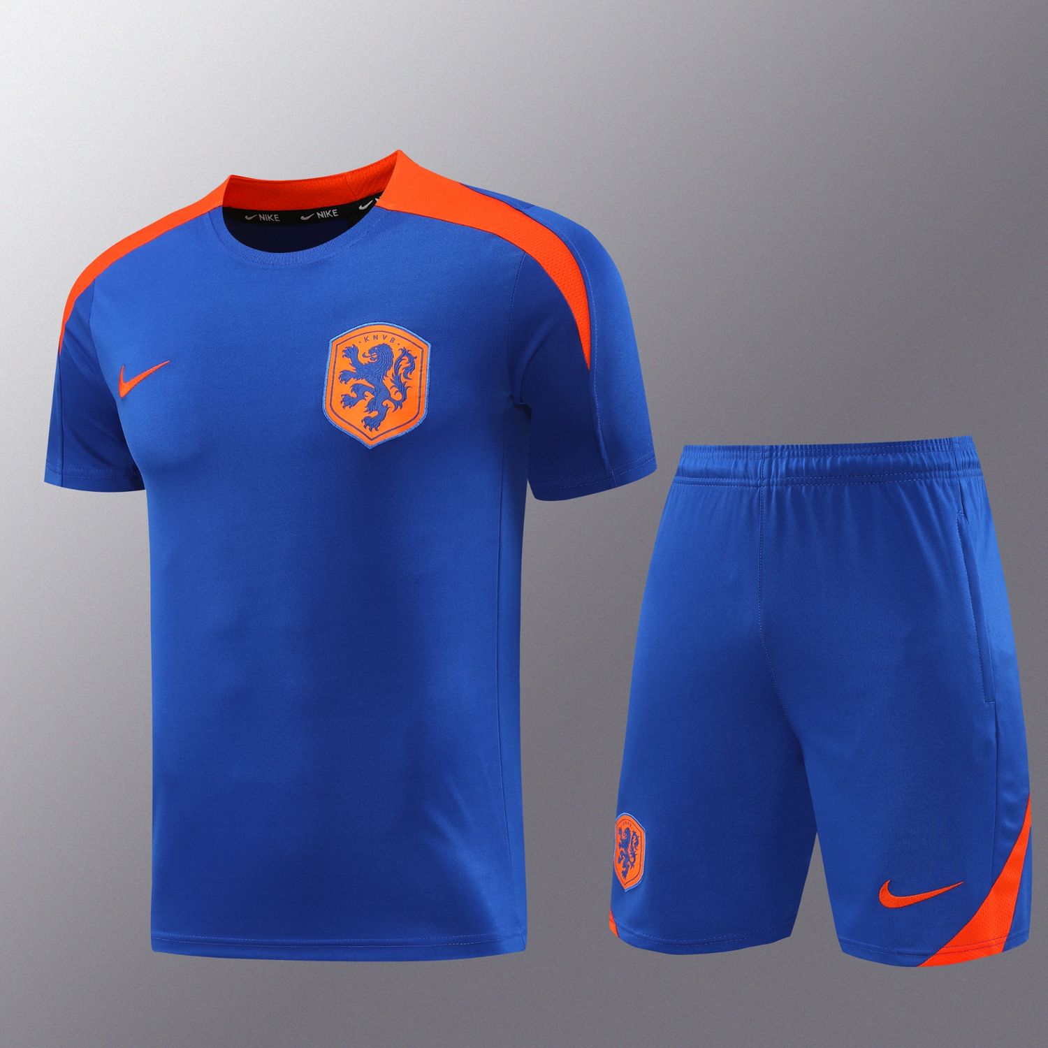 Netherlands Blue and Orange Short Sleeve Training Set