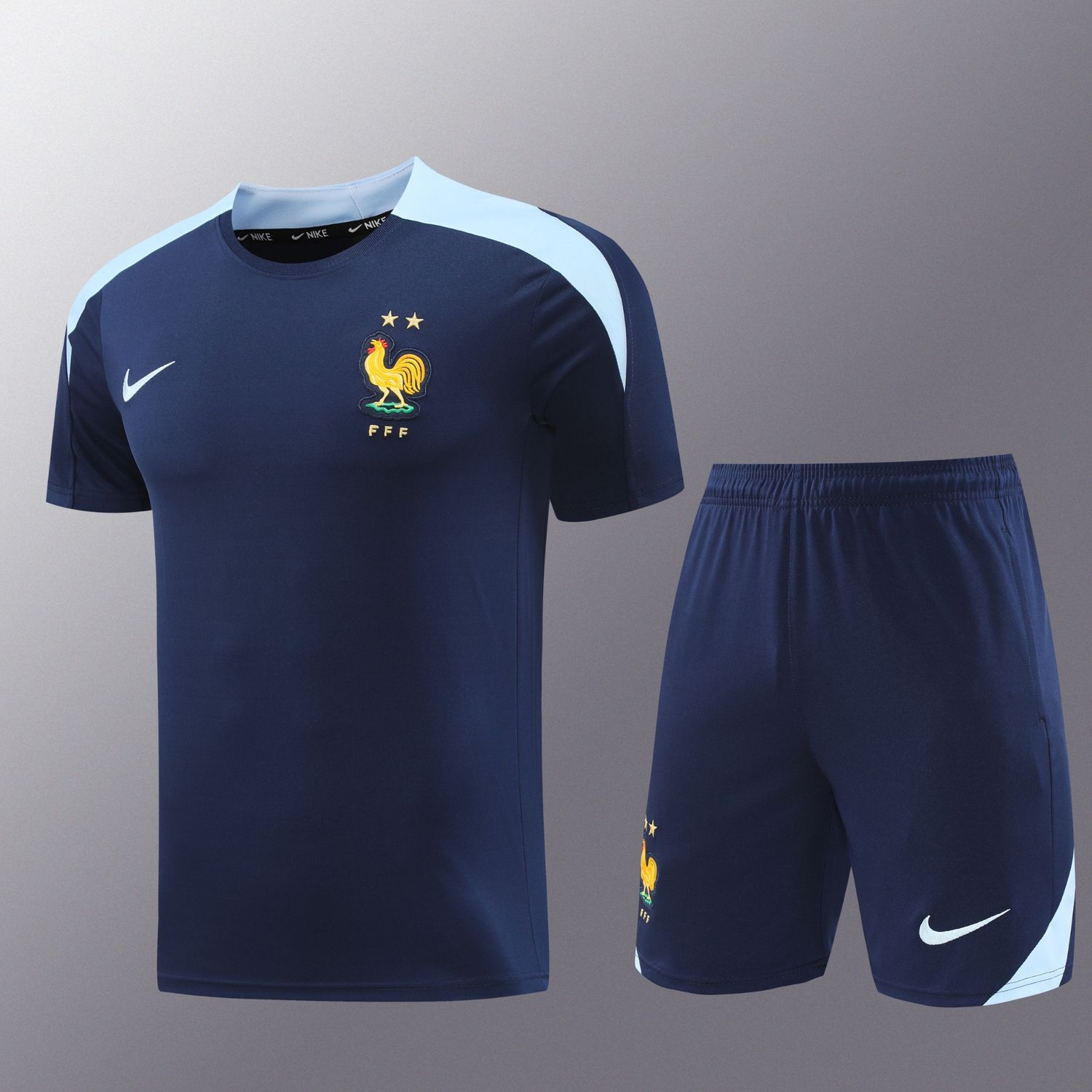 France Navy and Blue Short Sleeve Training Set